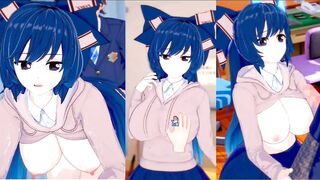 [Eroge Koikatsu! ] Touhou Yigami Shien rubs her boobs H! 3DCG Big Breasts Anime Video (Touhou Project) [Hentai Game Toho Shion Yorigami] - 10 image