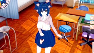 [Eroge Koikatsu! ] Touhou Yigami Shien rubs her boobs H! 3DCG Big Breasts Anime Video (Touhou Project) [Hentai Game Toho Shion Yorigami] - 3 image