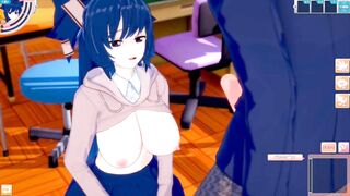 [Eroge Koikatsu! ] Touhou Yigami Shien rubs her boobs H! 3DCG Big Breasts Anime Video (Touhou Project) [Hentai Game Toho Shion Yorigami] - 5 image