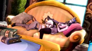 Draenei Demon Girls Eating Eachother: Warcraft Parody - 1 image