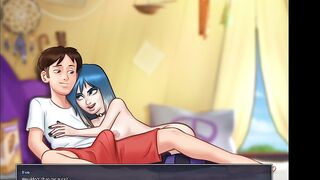 Shy Hentai Emo show her cute tits and let me rub her shaved pussy - Summertime Saga - Eve - the Emo, Part 1 - 6 image