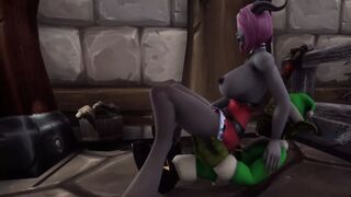 Santa's Elves have a Threesome with a Demon Girl: Warcraft Parody - 1 image