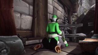 Santa's Elves have a Threesome with a Demon Girl: Warcraft Parody - 8 image