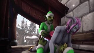 Santa's Elves have a Threesome with a Demon Girl: Warcraft Parody - 9 image