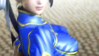 Chun-Li from Street Fighter on a Yoga ball: Steer Fighter Parody - 3 image