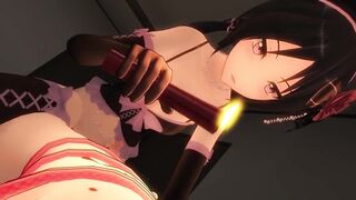 POV gets candle waxed by an anime Mistress: 3D Hentai Porn - 9 image
