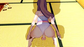 CUTE GIRL PUTS ON SEXY MAID COSTUME AND MAKES MY BIG COCK VERY EXCITED 3D HENTAI 83 - 9 image