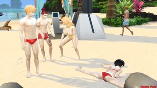Bleach On The Beach Rukia Fucked By Renji Strongly Anime Hentai Parody - 8 image