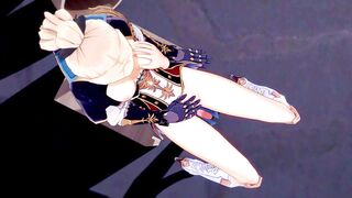 Genshin Impact - Sex with Jean on Onsen (Real Jean Voice!) [3D Hentai, 4K, 60FPS, Uncensored] - 4 image