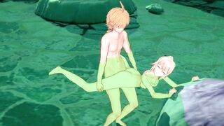 Genshin Impact - Sex with Jean on Onsen (Real Jean Voice!) [3D Hentai, 4K, 60FPS, Uncensored] - 7 image