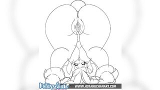 Busty bunny has a huge butt and big dick futanari Hentai By HotaruChanART - 2 image