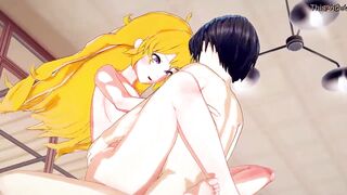 Yang Xiao Long riding cock until he cums inside her. RWBY Hentai. - 6 image