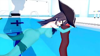 BIG TITS PIRATES SECRET TRAINING IN THE POOL 3D HENTAI 75 - 7 image