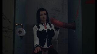 Bathroom Stole Surprise Gloryhole : 3D Porn - 1 image