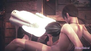 One Punch Man Hentai 3D - Fubuki Hard Porn [blowjob, threesome, handjob, boobjob, fucked...] - Japanese asian manga anime game porn - 4 image