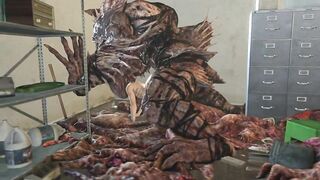 Jill getting fucked by Resident Evil creatures Hardcore 3D Animation