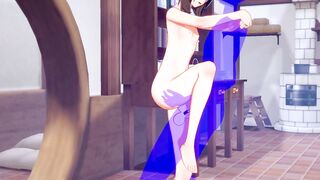 KonoSuba Hentai - Megumin Hard Sex [Handjob, Blowjob and fucked] - Japanese Asian Manga anime game porn