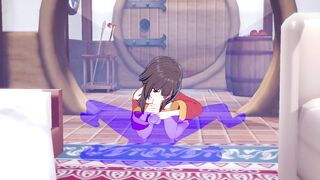 KonoSuba Hentai - Megumin Hard Sex [Handjob, Blowjob and fucked] - Japanese Asian Manga anime game porn - 6 image