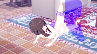 KonoSuba Hentai - Megumin Hard Sex [Handjob, Blowjob and fucked] - Japanese Asian Manga anime game porn - 9 image