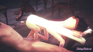 Seven Deadly Sins Hentai 3D - Elizabeth Liones Blowjob & Fucked - 5 image