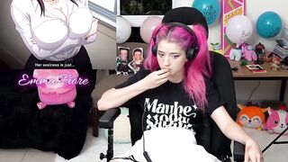 Cute Teen Reacts to Hentai Porn - Emma Fiore - 4 image