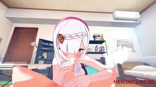 Genshin Impact Hentai - Noelle Having sex with Aether Blowjob, boobjob and fucked with multiple cum 1/3 - 10 image