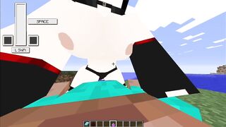 Minecraft SchnurriTV sex mod Ellie big boobs hentai fuck on tight pussy - 10 image