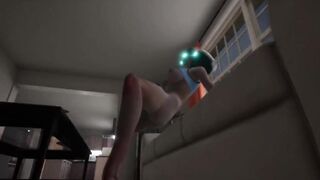 Hot Brunette Girl is having VR sex - 3 image