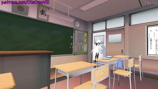 Masturbating in my class room OwO [ VRchat erp, Hentai ] Preview - 2 image