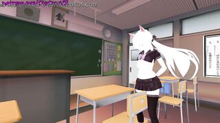Masturbating in my class room OwO [ VRchat erp, Hentai ] Preview