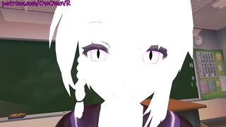 Masturbating in my class room OwO [ VRchat erp, Hentai ] Preview - 9 image