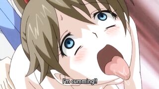 Anime Girl With Big Boobs Fucks In The Train (Uncensored Hentai) - 10 image