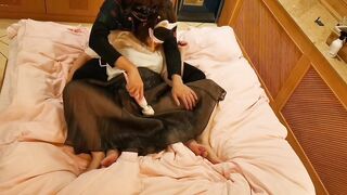 A Married Woman Who Is Made To Cum Continuously With A Toy After Cumming Many Times With Her Nipples - 5 image