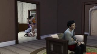 Videl Massages her Father-in-law Goku Fucked in front of his Cuckold Husband Dragon Ball Parody Hentai - 4 image