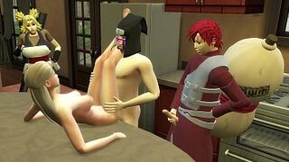 Gaara Fucks Her Temari In the Kitchen Family Sex Naruto Hentai - 1 image