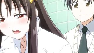 Fucked Busty Girlfriend In University Toilet (Uncensored Hentai) - 9 image
