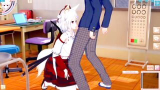 [Eroge Koikatsu! ] Touhou running boobs rubbed H! 3DCG Big Breasts Anime Video (Touhou Project) [Hentai Game Toho Momiji Inubashiri] - 5 image