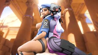 Ana Amari And Widowmaker Butt Rub - 5 image