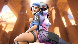 Ana Amari And Widowmaker Butt Rub - 6 image