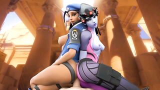 Ana Amari And Widowmaker Butt Rub - 7 image