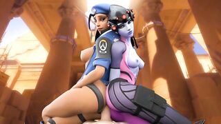 Ana Amari And Widowmaker Butt Rub - 8 image