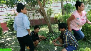 Innocent wife shared and fucked together! Hindi webseries sex - 1 image