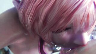Final Fantasy - Serah Farron Sloppy Blowjob Deepthroat & Cum (Sound) - 9 image