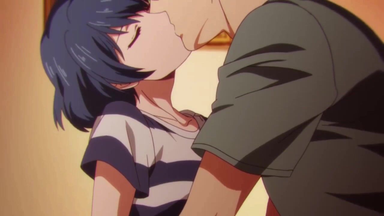 What are some uncensored anime with kissing and sex scenes