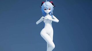 Genshin. ganyu cute dance small tits teen sexy hot - 8 image