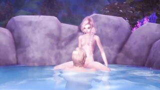 Frozen Betrayal 2 - Elsa And Kristoff Public Sex In The Wild - 3d Hentai - 5 image