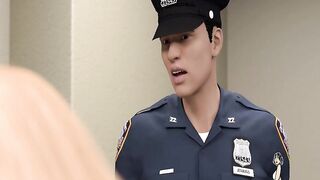 White hoe gets fucked deep and long by Corrections officer