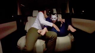 Married woman gets creampie car sex before changing to house - 1 image