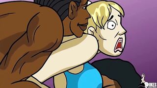 A nun and a MILF take long black dick in every hole - 4 image