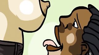 Freak immigrant hoe loves long black dick - 10 image